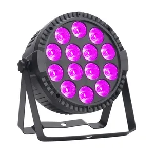 Kimu novo produto 14 peças * 10w rgbw 4 em 1 plástico par luz mistura de cores para clube dj show palco