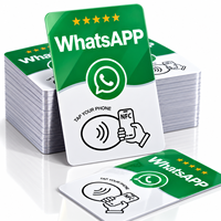 Carte NFC WhatsApp, carte intelligente sans contact pour les entreprises, restaurants, cafés, hôtels, salons de beauté, salons de coiffure