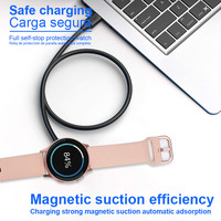 Vente en gros en usine Charge rapide magnétique sans fil pour Samsung Galaxy Watch4 Watch Active Sports Watch Chargeur de câble USB-C