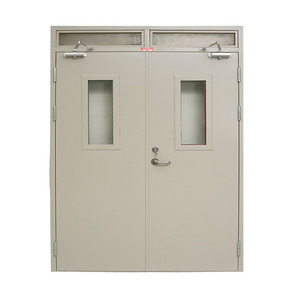 Porte coupe-feu automatique avec fenêtre de surveillance, pour couloir commercial, porte d'évacuation incendie, vente en gros - Product Image 4