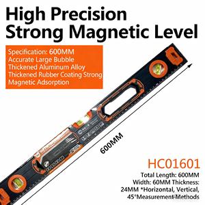 Livella a Bolla DEWEN in Alluminio ad Alta Precisione per Uso Industriale/Fai-da-Te, Strumento di Misurazione per Edilizia - Product Image 3