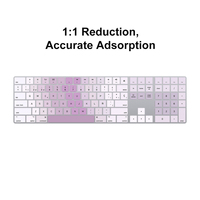 Funda de Silicona Multilingüe para Teclado Apple iMac Magic Keyboard con Teclado Numérico A1843 US Español Inglés, Directo de Fábrica