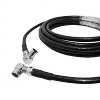 Adaptador Coaxial RG6 Macho a Macho para Antena de Radio WiFi, Cable de Extensión, Conector Coaxial Macho a Macho, Aplicación RF