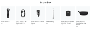 DJI Osmo Pocket 4 Creator Combo 4K Action <b>Camera</b> Handheld Stabilizer Rotatable <b>Gimbal</b> Touchscreen WiFi Vlog Recording - Product Image 5