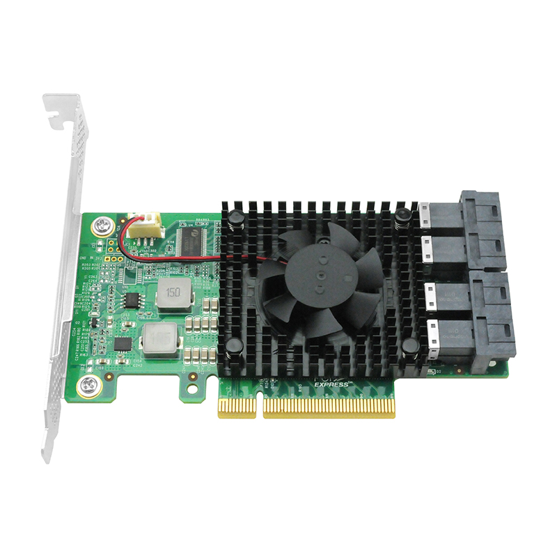 Pcie 3.0 X 8 to 4 Port SFF-8643 Nvme Switch Adapter PLX PEX8747
