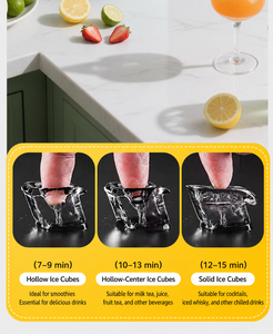 Nouvelle machine à glaçons intelligente avec réservation, 16 kg/24h, en plastique, portable, automatique, pour comptoir, pour la maison - Product Image 5