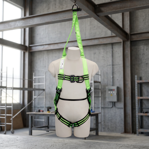 Harnais de sécurité complet réglable avec ceinture de protection antichute et soutien lombaire rembourré pour la construction et l'entretien - Product Image 3