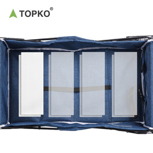 TOPKO 3-In-1 어린이 및 화물을 위한 야외 접이식 왜건, 쿨러 서빙 미니바 트롤리 - Product Image 3