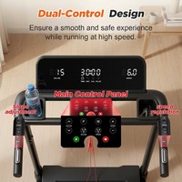 Caminadora con Sistema Avanzado de Absorción de Impactos, Cinta Antideslizante de 5 Capas para Proteger las Rodillas, Motor Silencioso de 2.5HP, Blanca, para Ejercicio en Casa