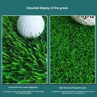 Tapis d'entraînement de golf en herbe artificielle sur mesure, mini-golf, aide à l'entraînement de golf, dispositif de putting sur 18 trous en EVA