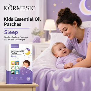 KORMESIC Marque Privée Personnalisée 5 Pièces/30 Patchs Patchs d'Huiles Essentielles Végétales Pures pour Enfants Soin du Sommeil Apaise l'Agitation Vente en Gros - Product Image 1