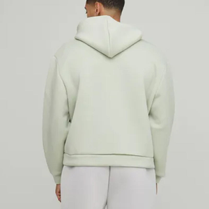 <span class=keywords><strong>Sweat</strong></span>-shirt à capuche <span class=keywords><strong>vert</strong></span> clair pour homme, 500 grammes, 100 % coton, coupe <span class=keywords><strong>oversize</strong></span>, grande poche avant, <span class=keywords><strong>sweat</strong></span>-shirt épais pour l'automne - Product Image 2