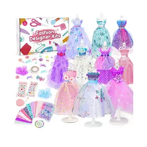 Kids' Sewing Kits Doll Clothes Dress with Mannequin Creativity Learning Toys  Arts and Crafts Fashion Design