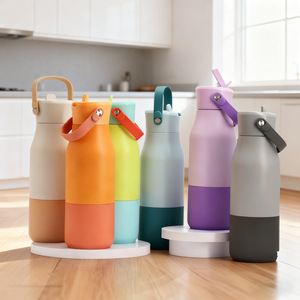 Custom Logo 900ml Stainless Steel Insulated Sport Water <b>Bottle</b> With Detachable Handle - Product Image 2