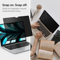 Protection d'écran pour MacBook Pro 13'' (2016-2022 M1/M2) MacBook Air 13'' (2018-2021) Filtre de confidentialité magnétique amovible mat