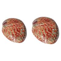 Coquilles naturelles d'ormeau poli coquille de Paua rouge vif contenant la décoration de fenêtre de maison de boîte