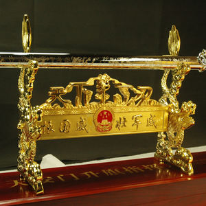 Cuchillo de comando de levantamiento de bandera de Tiananmen, soldado militar, espada, etiqueta, espadas sin bordes, artículos decorativos para colección - Product Image 2