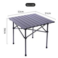 Table pliante d'extérieur pour pique-nique, cuisson et barbecue, légère, stable et portable, pour camping, avec chaises, montable sur voiture