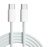 USB C Tipo C a Tipo C 3A 60W Cable de datos de carga rápida Cable de teléfono móvil para iPhone 15 Samsung Huawei