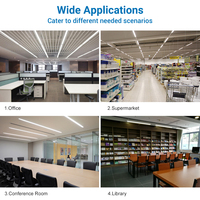 Halcon - Garantie 5 ans - Durée de vie 50 000 heures - Luminaire linéaire suspendu pour école, bureau, hôtel - Luminaire à bande LED 50 W