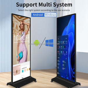 Tầng thường vụ postervertical kỹ thuật số biển 70 75 inch LCD quảng cáo cửa sổ hiển thị Totem Android Màn hình cảm ứng kiosk - Product Image 6