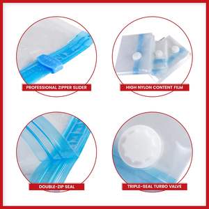 High Quality Material PA+PE <b>Large</b> Size Make Customized logo Printed Vacuum Storage Bags Clothes - Product Image 4