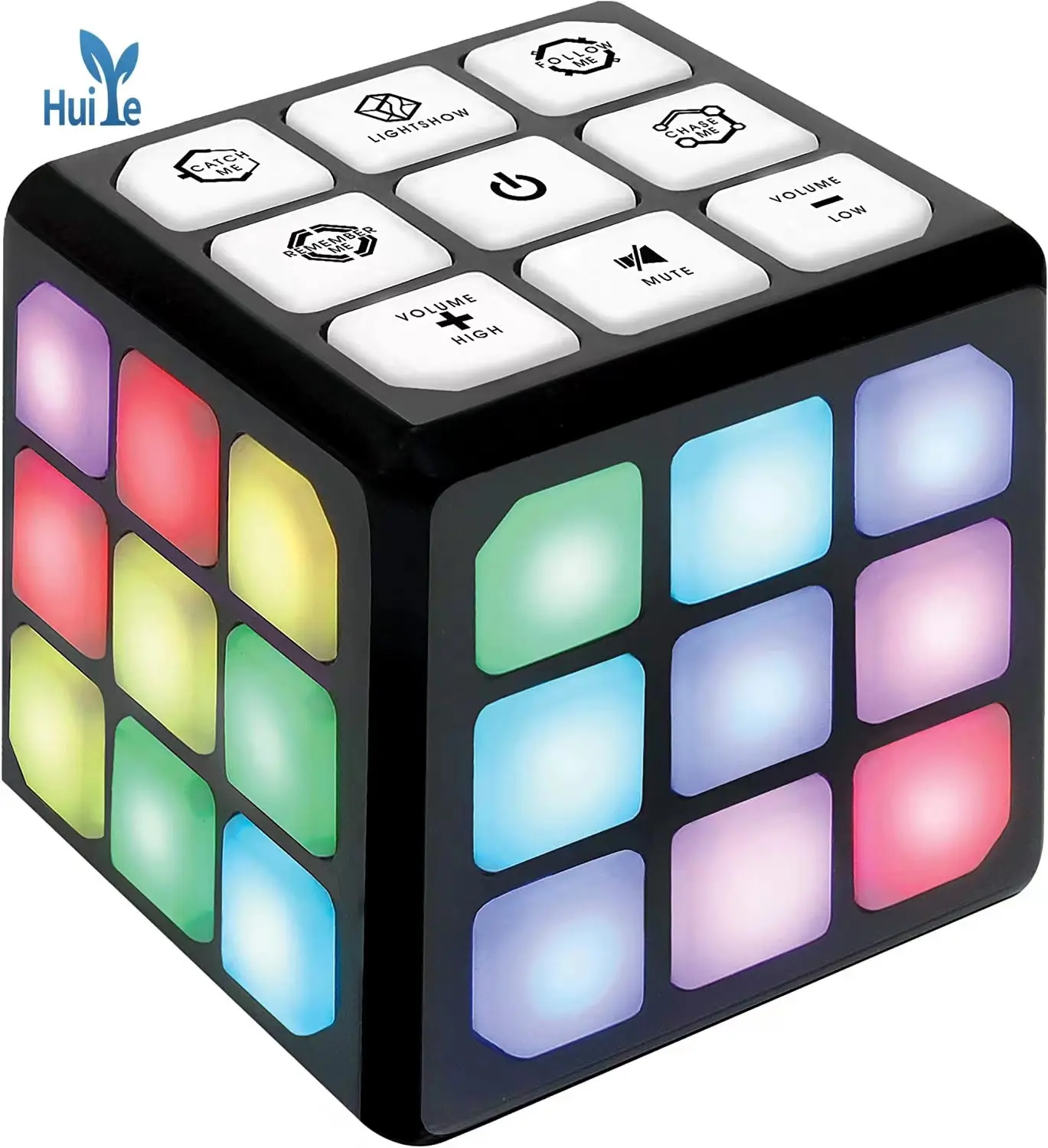 Huiye New 7 in1 Handheld-Spiel Cube Toys Geschenk Kinder Flash ing Cube STEM Toys Elektronisches Gedächtnis Brain Game Mehrere Modi Puzzle-Spielzeug