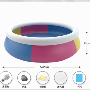 <span class=keywords><strong>Piscina</strong></span> Inflable <span class=keywords><strong>Circular</strong></span> <span class=keywords><strong>Grande</strong></span> de PVC, Diseño Plegable y Portátil, para Niños, para Uso en el Hogar, Recreación al Aire Libre en Verano - Product Image 3