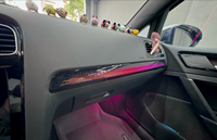 Volkswagen Golf 7 2014-2021 için Ejderha Pullu Tarz RGB Ambiyans Işığı 21 LED Çoklu Kontrol 12V Tak ve Çalıştır IP65 Su Geçirmez