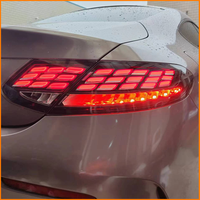 Pour BENZ Classe C W205 C205 Coupé 2015-2021, feux arrière LED style écailles de dragon, ensemble de feux arrière, clignotants séquentiels, lifting