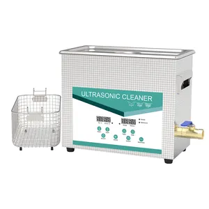 For manicure beauty instruments tools cleaning benchtop ultrasonic washer 6.5L heater 300w semi wave degas function