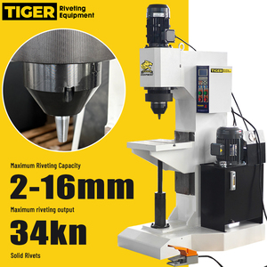 Machine à riveter orbitale radiale hydraulique TIGER 14kn 34kn 65kn 2-20mm pour le travail des métaux automobiles, pour rivets pleins et creux - Product Image 1