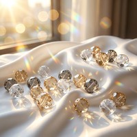 Komponen Kristal Tenun Khusus; Manik-Manik K9 Bersegi Warna-Warni 3mm-20mm untuk Desain Perhiasan Butik Mewah dan Kerajinan Tangan