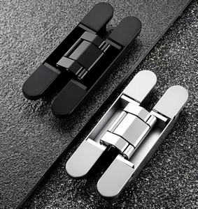 Bisagra oculta negra ajustable 3D <span class=keywords><strong>de</strong></span> alta calidad, <span class=keywords><strong>bisagras</strong></span> <span class=keywords><strong>de</strong></span> puerta ocultas <span class=keywords><strong>de</strong></span> alta resistencia abiertas <span class=keywords><strong>de</strong></span> 180 grados, muebles <span class=keywords><strong>invisibles</strong></span> <span class=keywords><strong>para</strong></span> puerta <span class=keywords><strong>de</strong></span> <span class=keywords><strong>madera</strong></span> - Product Image 4