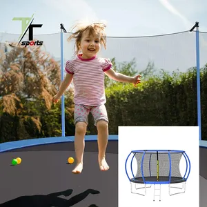 저렴한 사용자 정의 놀이터 야외 어린이 아이 성인 큰 라운드 6 8 10 12 14 피트 Trampolines 인클로저 판매