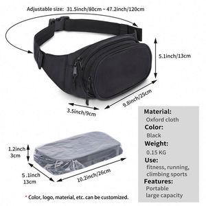 Échantillon gratuit Sac banane décontracté réglable, sac ceinture, sac bandoulière - Product Image 6