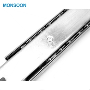 Herrajes para Muebles, Rieles Telescópicos con Rodamientos de Bolas para Cajones de 42 mm y 45 mm, para Mesas Extensibles - Product Image 6