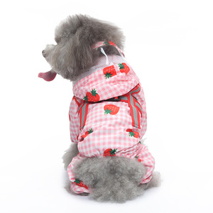 Quchonpet - Impermeable para Perros con Estampado de Múltiples Colores, Chaqueta Impermeable, Traje para Mascotas, Abrigo para Perros, Lindo Impermeable para Perros - Product Image 2
