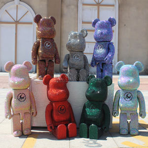 Figura decorativa de oso violento de dibujos animados con tachuelas de diamantes DIY hecha a mano como regalo para un mejor amigo con bendición - Product Image 6