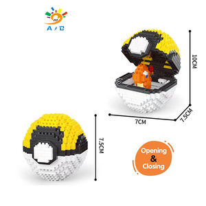 AJB DIY modelo de construcción de plástico juguete educativo Poke <span class=keywords><strong>Gollum</strong></span> Ball juego de bloques de construcción de micropartículas para niños - Product Image 4