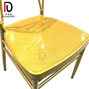 2020 NEW Design Gold Metal Iron <strong>Frame</strong> <strong>Stacking</strong> Cross Back Wedding Chair - Product Image 6