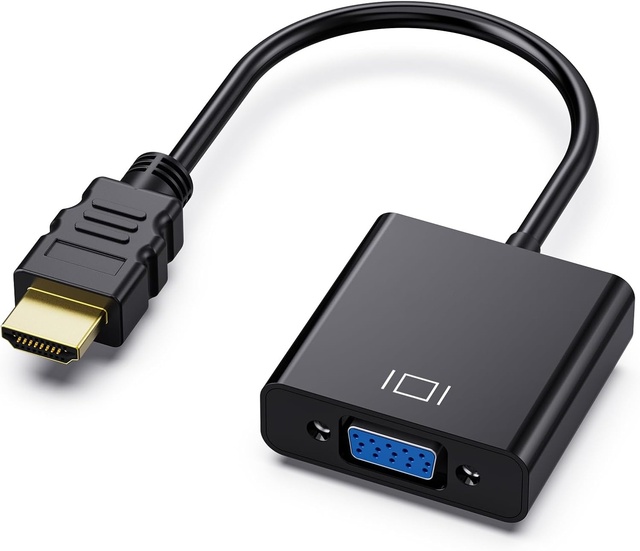 High Quality HDMI to VGA Adapter HDMI Audio Video Cable 1080P HDMI Male to VGA Female Converter for PC Laptop HDTV