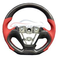 Volant en cuir en fibre de carbone pour Kia Forte Koup 2014 2015 2016