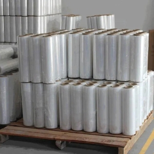 <b>LLDPE</b> Soft Casting Stretch Film Roll 12 Micron Transparent Plastic Pallet Wrapping Hand Stretch Film - Product Image 6