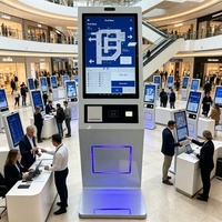 Kiosco de Autoservicio de 24 Pulgadas con Sistema Operativo Android, Cámara QR, Terminal RFID, Pantalla de Escritorio con Windows para Restaurantes y Tiendas Minoristas