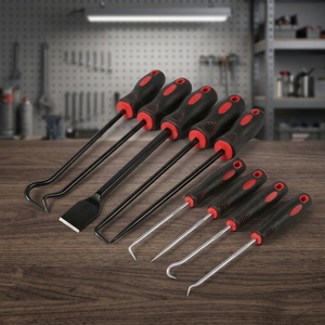 Kit d'outils de démontage de joints d'huile automobile, crochets et grattoirs en acier pour joints toriques, pour l'entretien des moteurs de voitures et de motos - Product Image 4