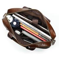 Logo personnalisé gros Hommes Véritable Porte-Documents En Cuir Ordinateur Portable Sac À Main D'épaule Sac D'affaires Mallette
