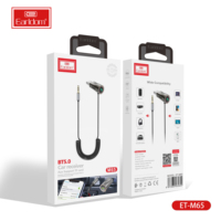 EARLDOM-Émetteur FM pour voiture, lecteur MP3, avec récepteur de musique sans fil en alliage d'aluminium 3.5mm AUX & BT5.0, stéréo audio pour véhicule