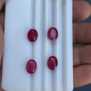Piedras de Rubí Naturales Sin Calentar, Origen Africano, Corte Ovalado, Gemas de Rubí, Forma Artesanal, Producto a Granel - Product Image 2