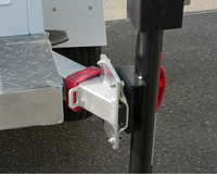 Remorque CCTV solaire hors réseau haute performance 2250W, conception compacte, mât de 8,5 m de hauteur pour la construction et l'exploitation minière